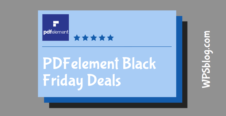 PDFelement Black Friday Deals